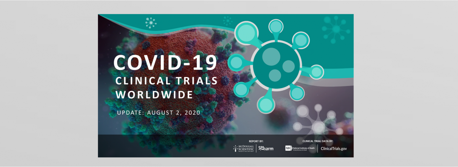 Covid-19 Clinical Trials Worldwide numbers for July