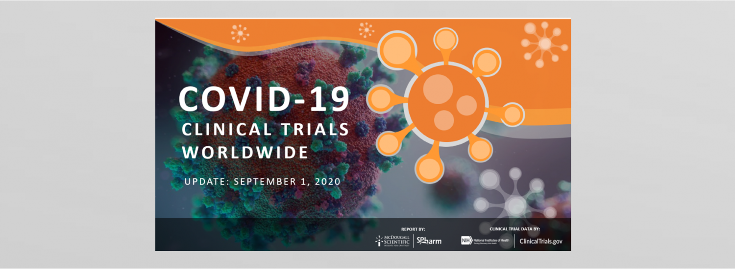 Covid-19 Clinical Trials Worldwide numbers for August